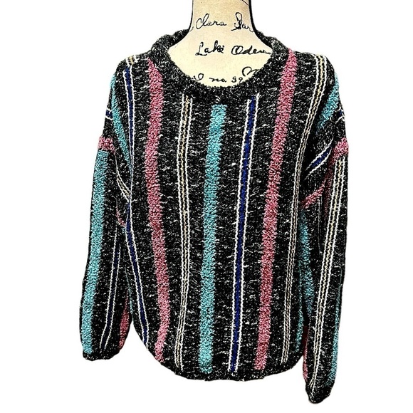 Mike Gray Crew Neck Long Sleeve Wool Blend Sweater Sz Medium - Picture 1 of 9